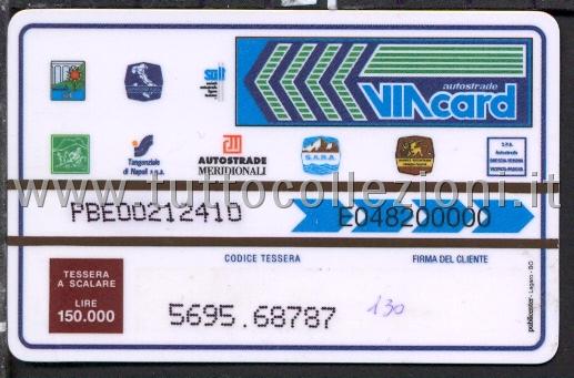 Collezionismo delle Tessere ViaCard Autostrade